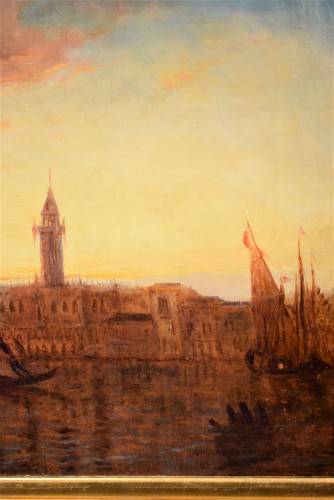  - Venise, coucher du soleil sur la Lagune - Paul Gallard-Lepinay (1842-1885)